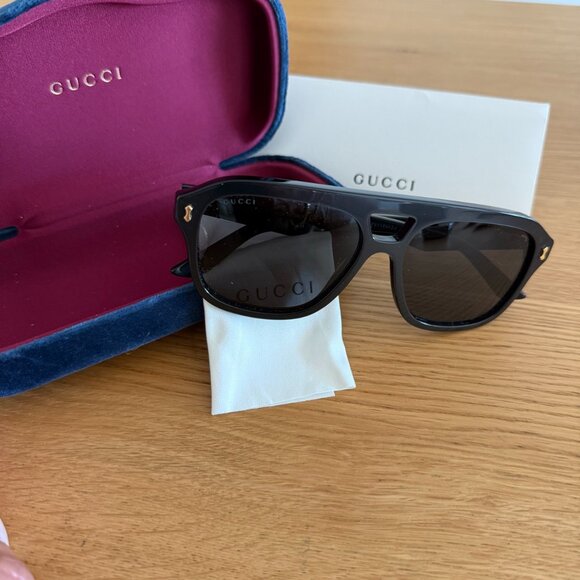 NWT Gucci Aviator Sunglasses - GG1263S 001 UNISEX - Picture 4 of 14